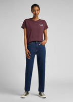 Jeans Carol Regular Straight - Azul Oscuro - Mujer