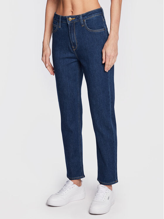 Jeans Carol Regular Straight - Azul Oscuro - Mujer