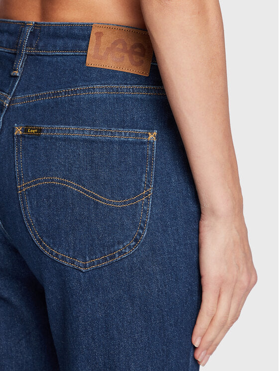 Jeans Carol Regular Straight - Azul Oscuro - Mujer