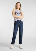 Dark Roberto Regular Straight Jeans - Dark Blue - Women