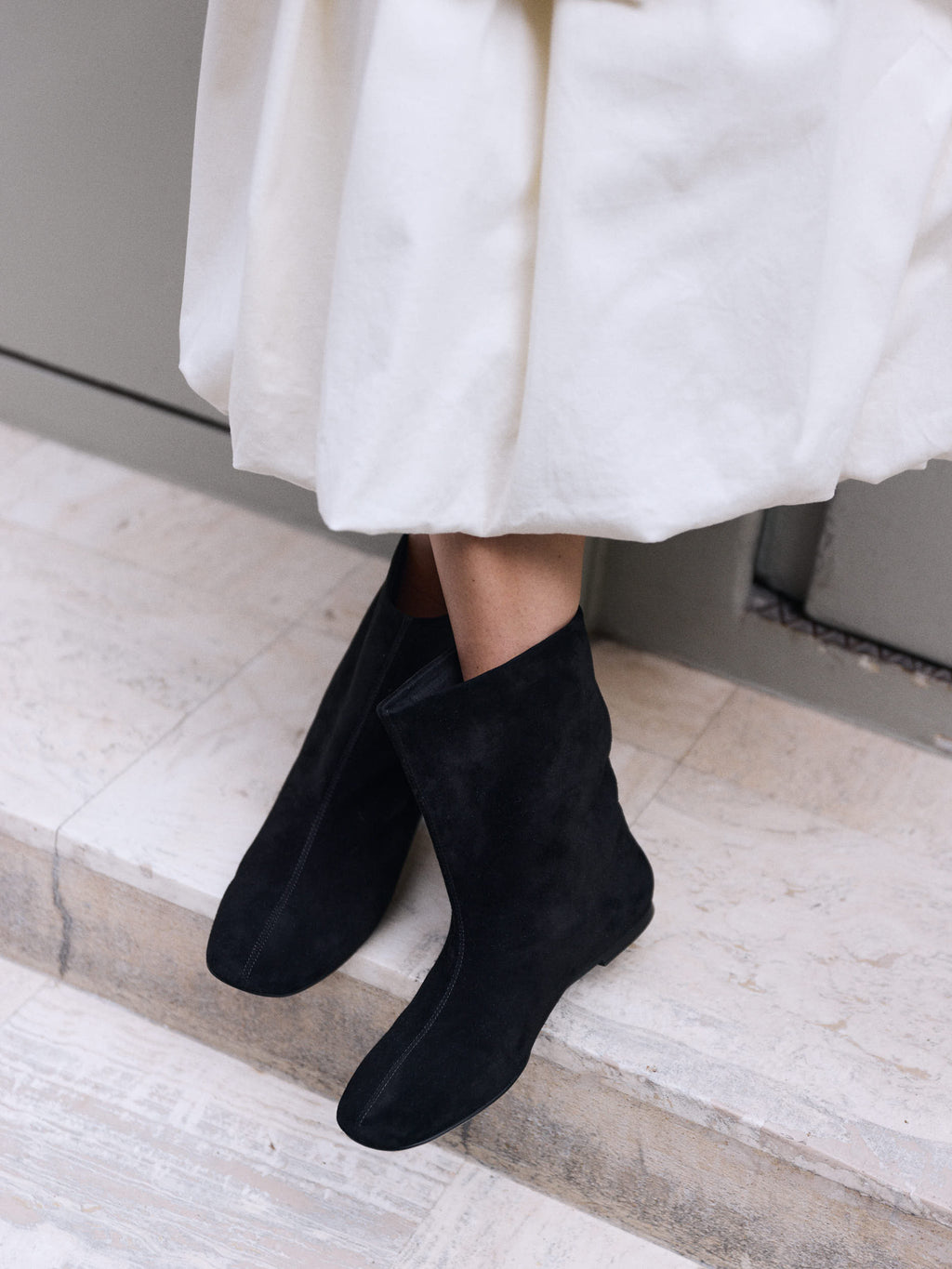 Belong To The Night Ankle Boots - Black