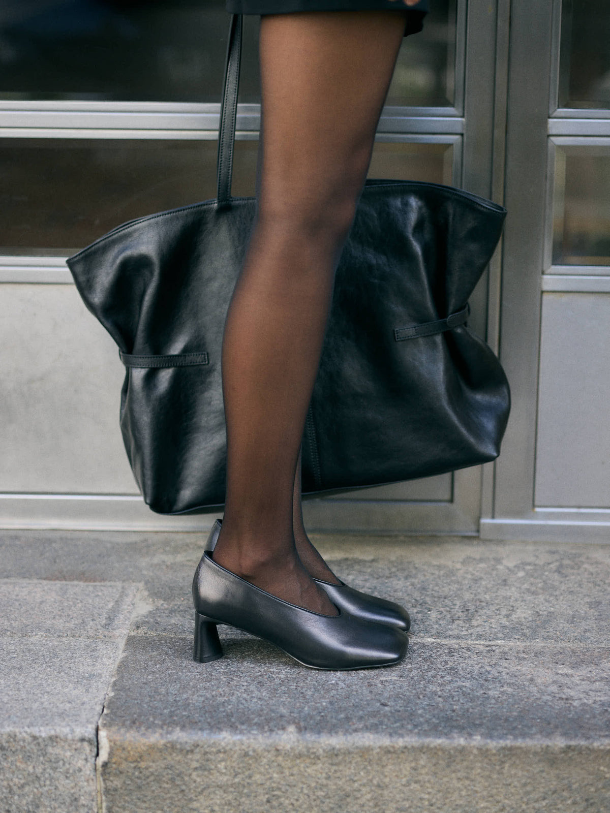 Escarpins Soft Geometry - Noir