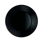 Harena - 6 Assiettes Creuses - Verre Trempé Extra Résistant - Noir - Luminarc
