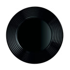 Harena - 6 Platos Llanos - Vidrio Templado Extrarresistente - Negro - Luminarc