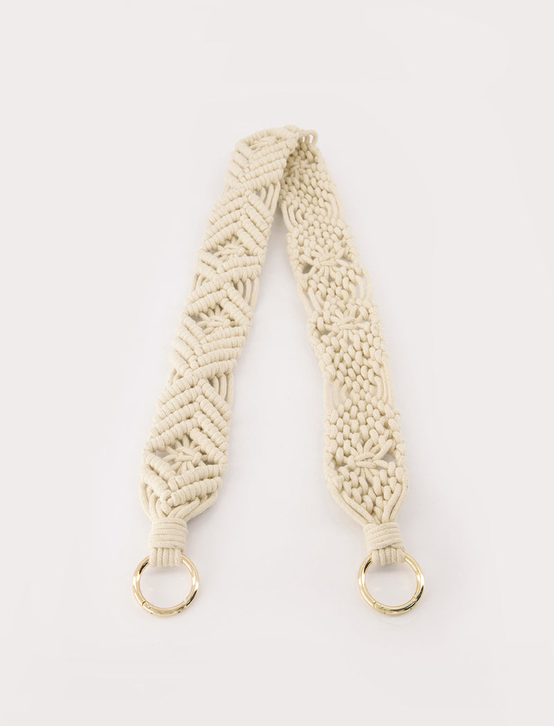 Lanière Laniere Macrame Tressee - Ecru