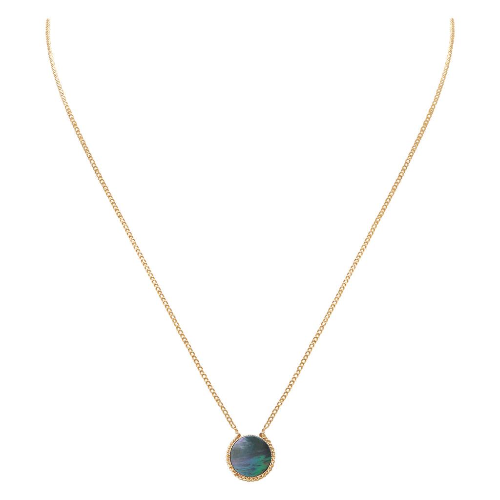 Collier Lady Nacre Grise