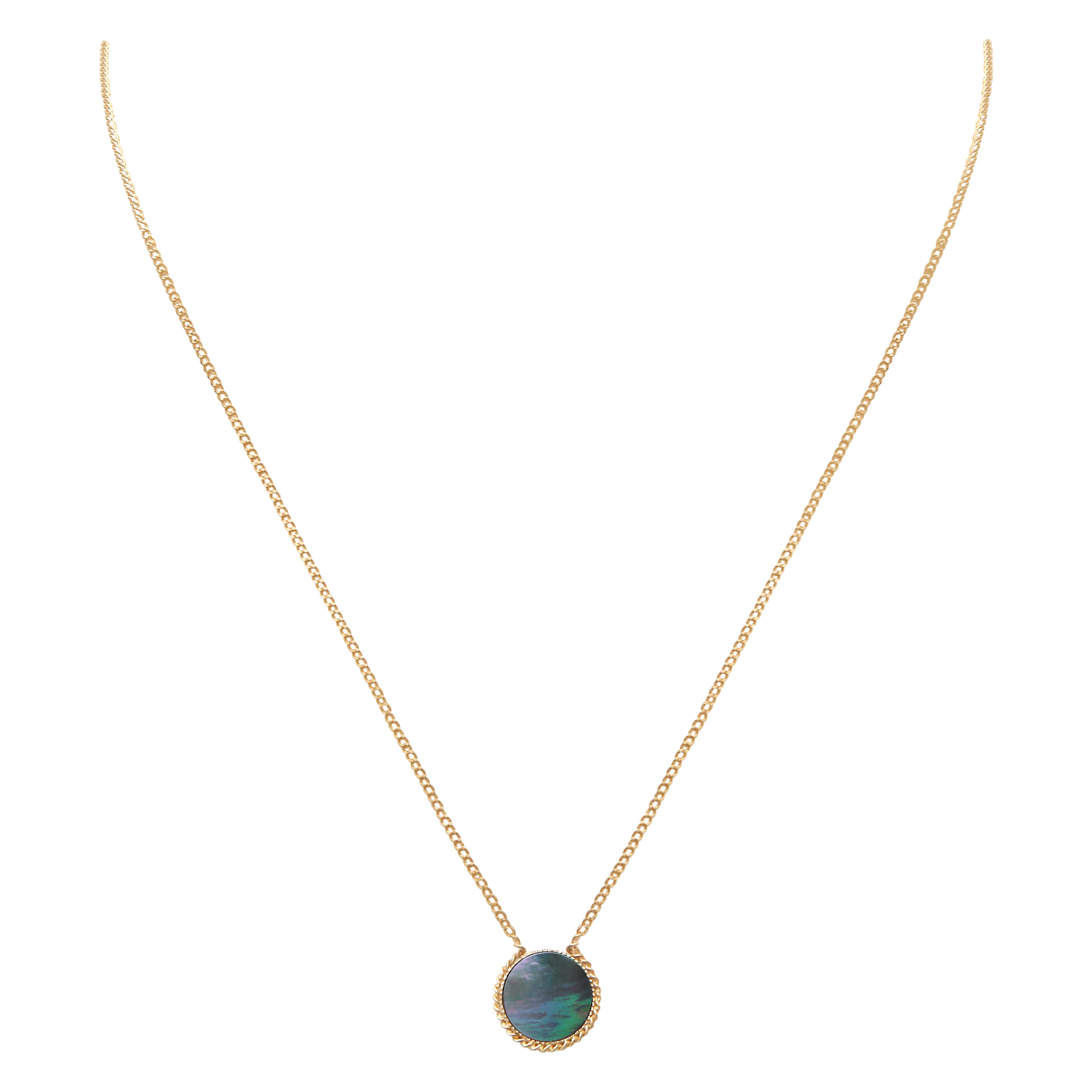 Collier Lady Nacre Grise