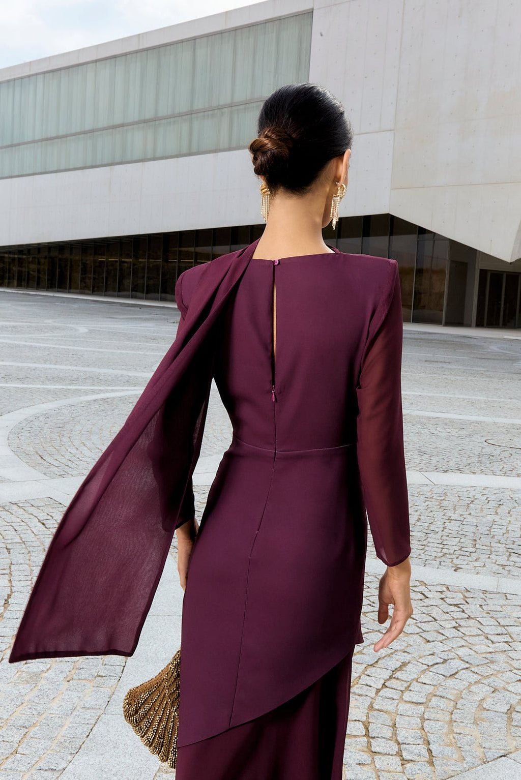 Vestido Viena Berenjena