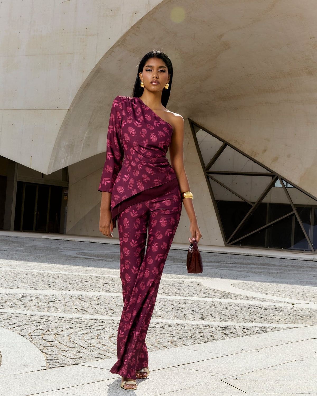 Pantaloni Alsacia Manila Berenjena