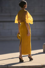 Vestido Beluso Mostaza