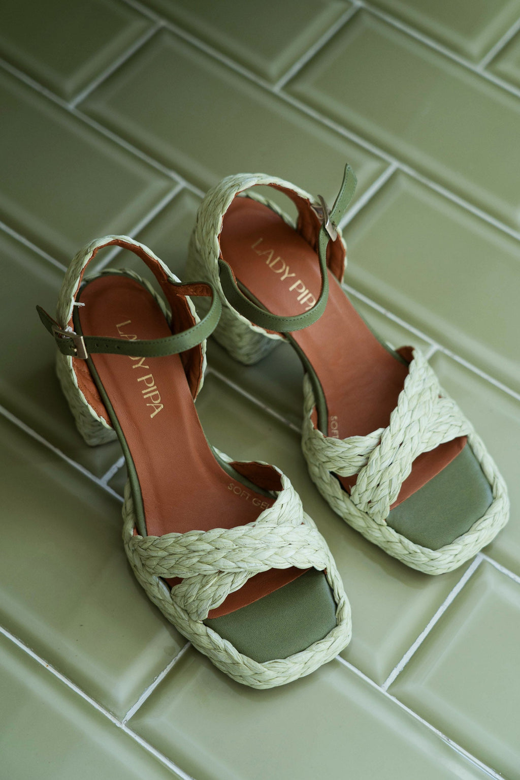 Sandalias Dalia Rafia Oliva