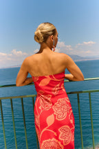Vestido Aperol Fiore Coral