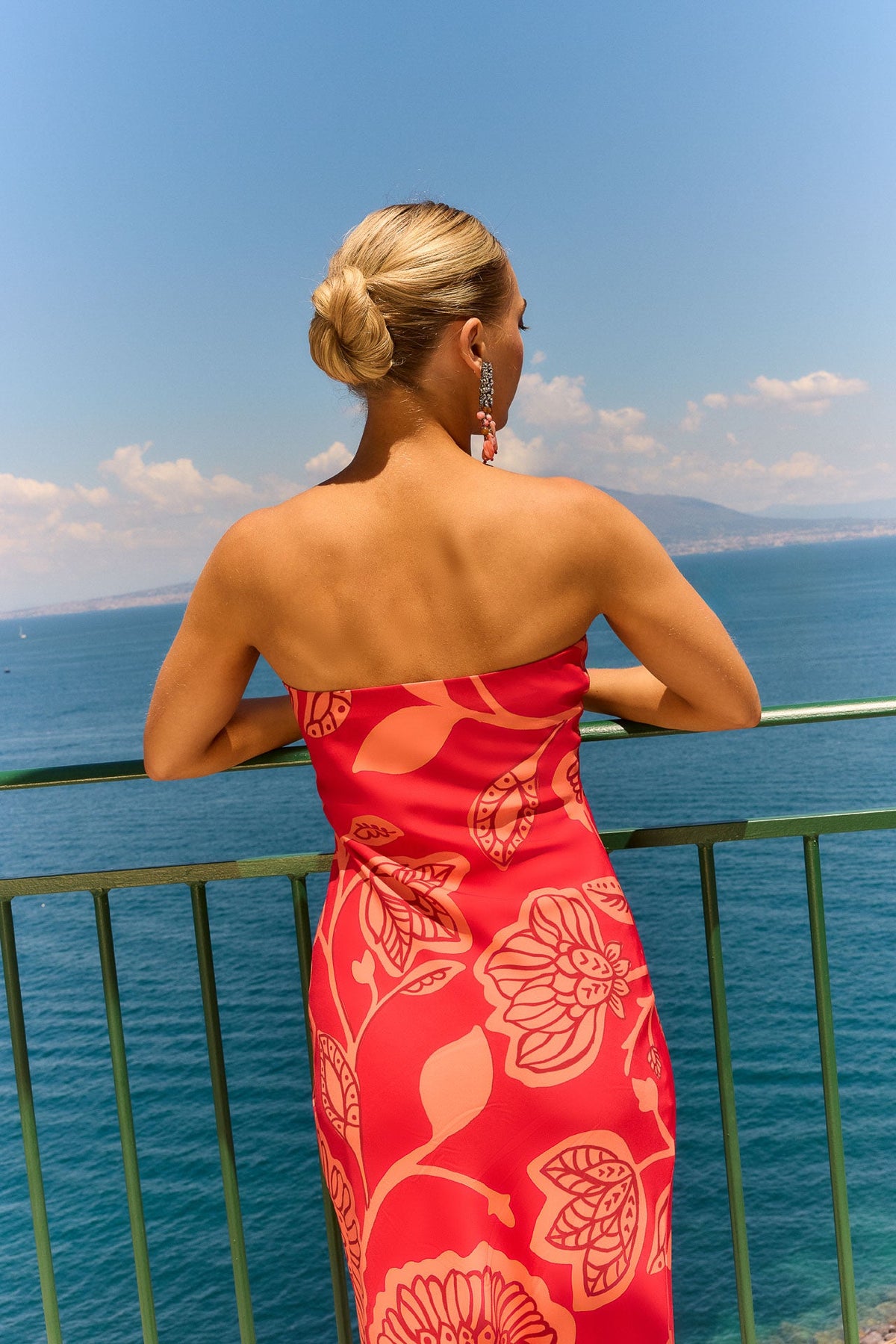 Vestido Aperol Fiore Coral