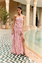 Robe Camille Topos Rosa