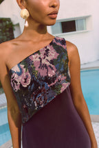 Vestido Elyza Guinda