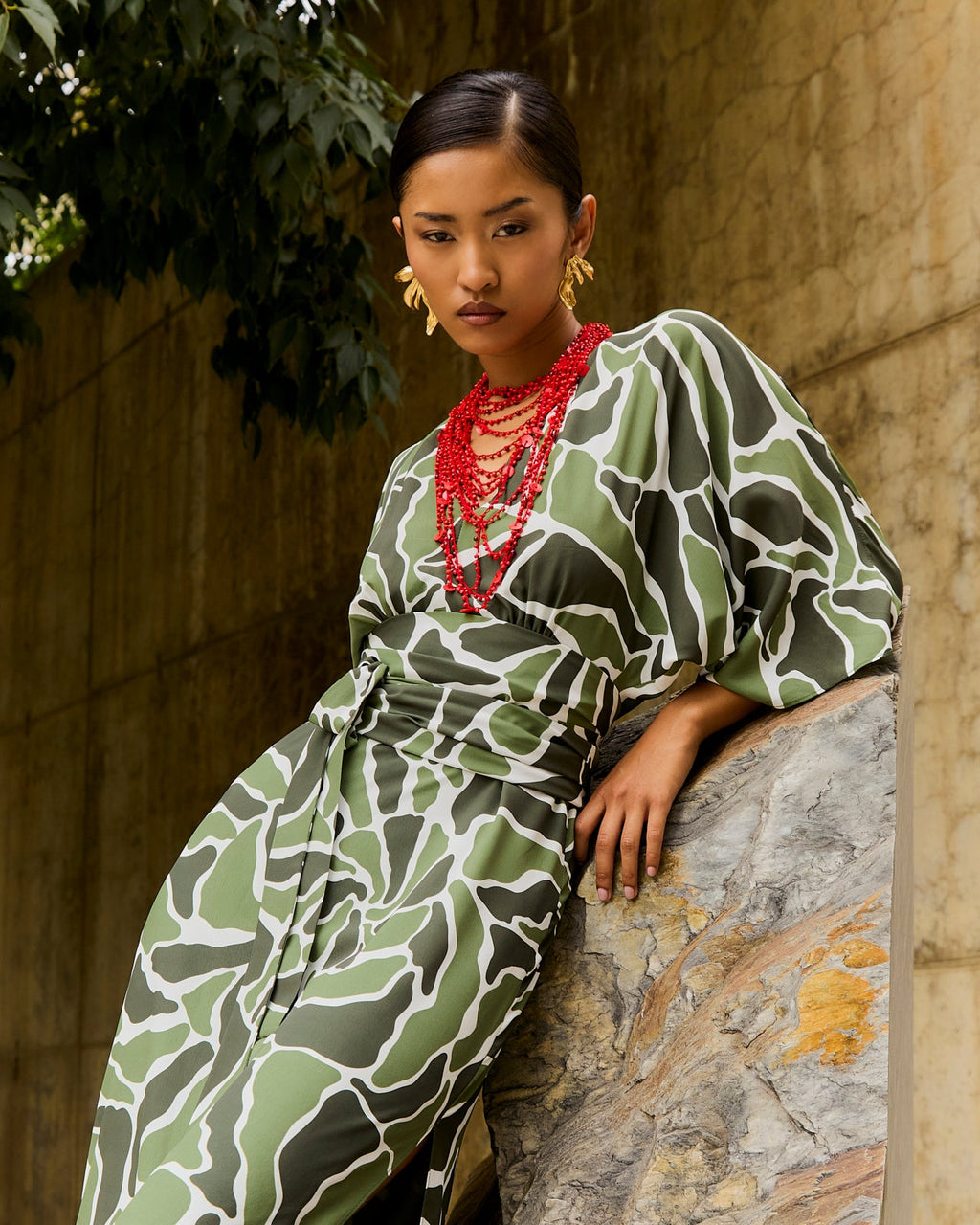 Kyoto Arrecife Verde Dress