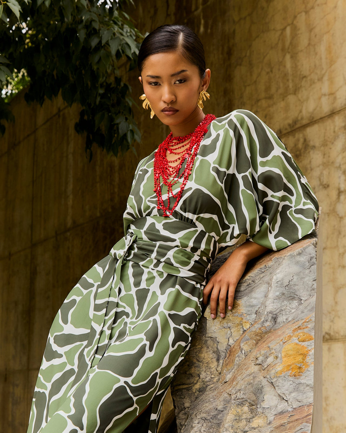 Kyoto Arrecife Verde Dress