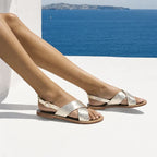 Sandali Macapa - Light Gold Croco