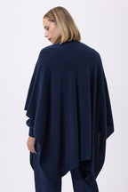 Poncho Lago - Bleu Marine - Femme