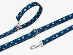 Raw Blue Denim Floral Lead - Dog