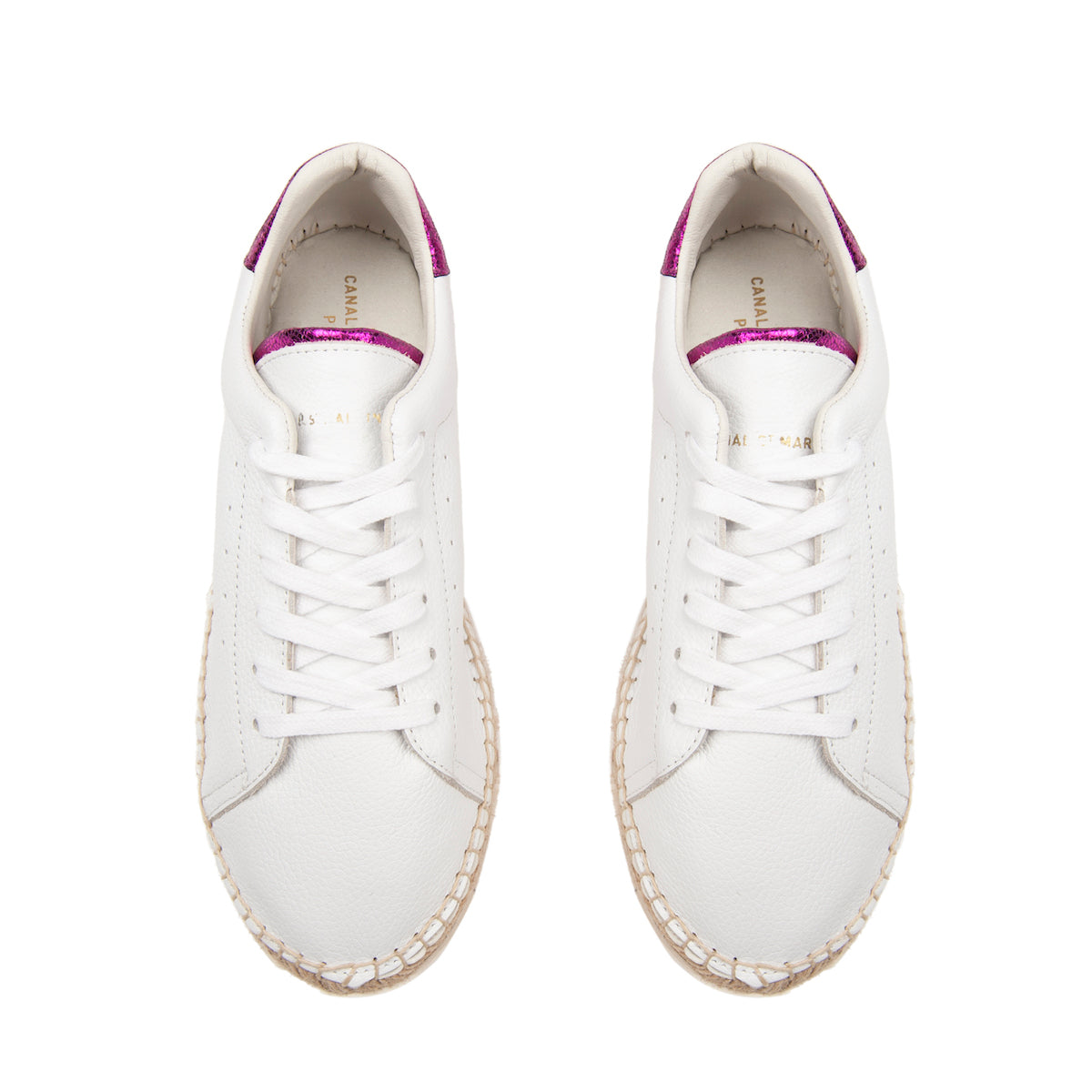 Lancry Espadrille Trainers - Fuschia Irisé - Women