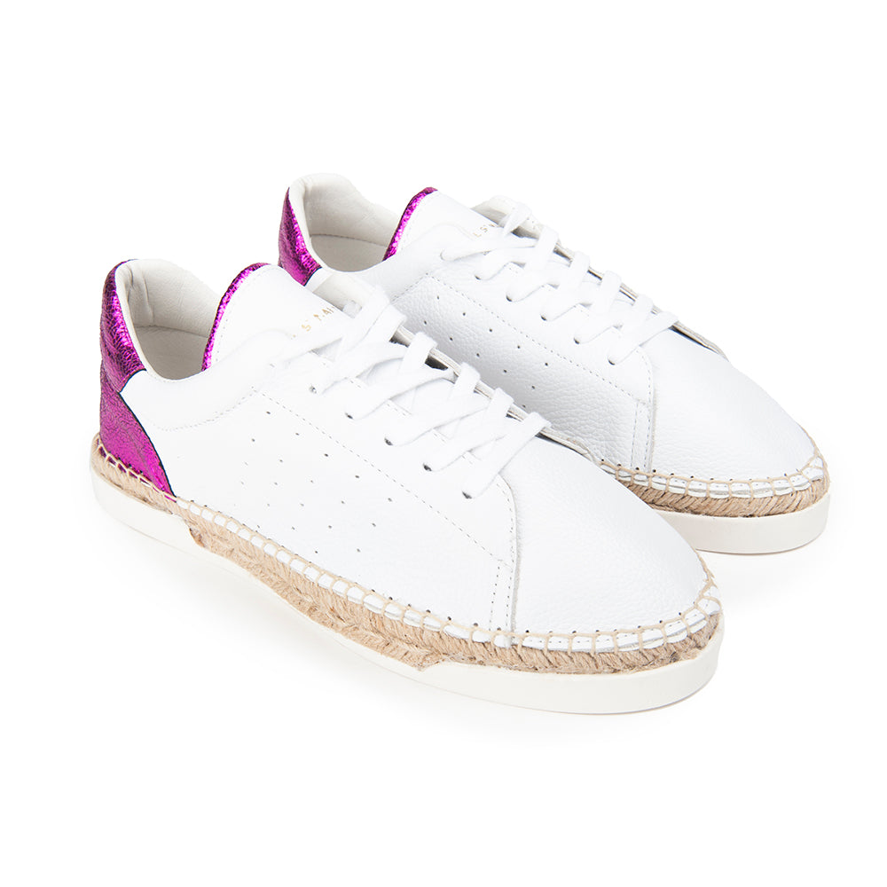 Lancry Espadrille Trainers - Fuschia Irisé - Women