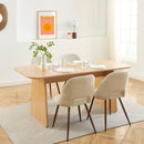 Table À Manger - Lango - Rectangulaire Effet Chêne