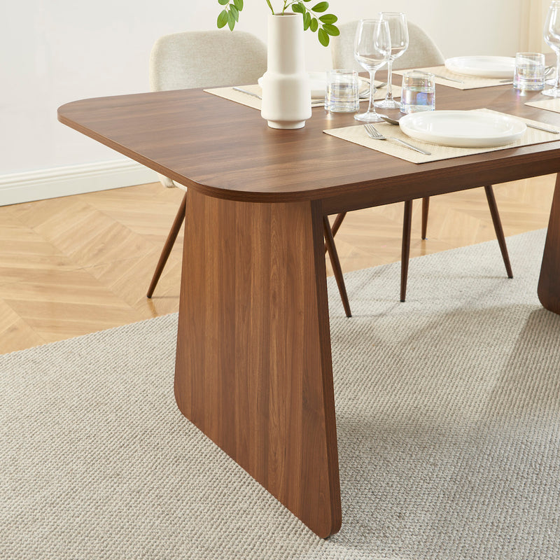 Dining Table - Lango - Rectangular Walnut Effect