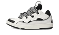 Curb Leather Sneakers White Black