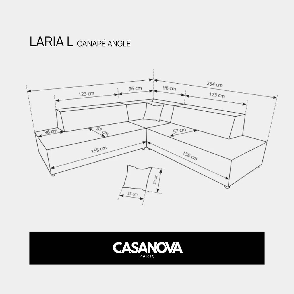 Laria L - Sofá esquinero