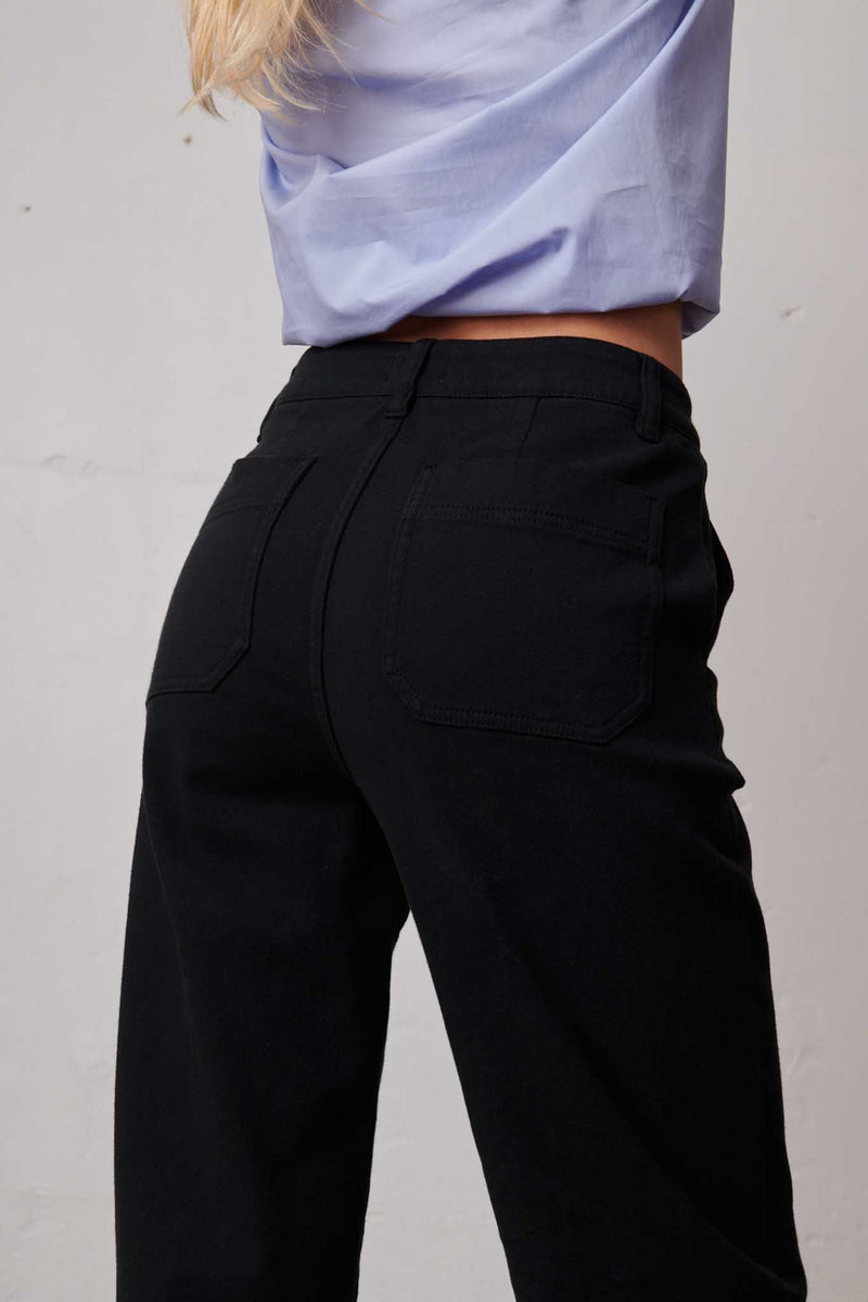 Pantalon Larry Reg Easy Stretch - Noir