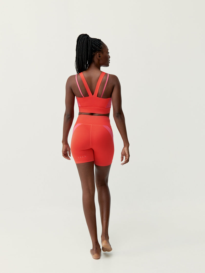 Sujetador Latika - Coral Brillante/Fusia Brillante - Mujer