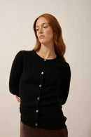 Cardigan Col Rond - Laura - Noir