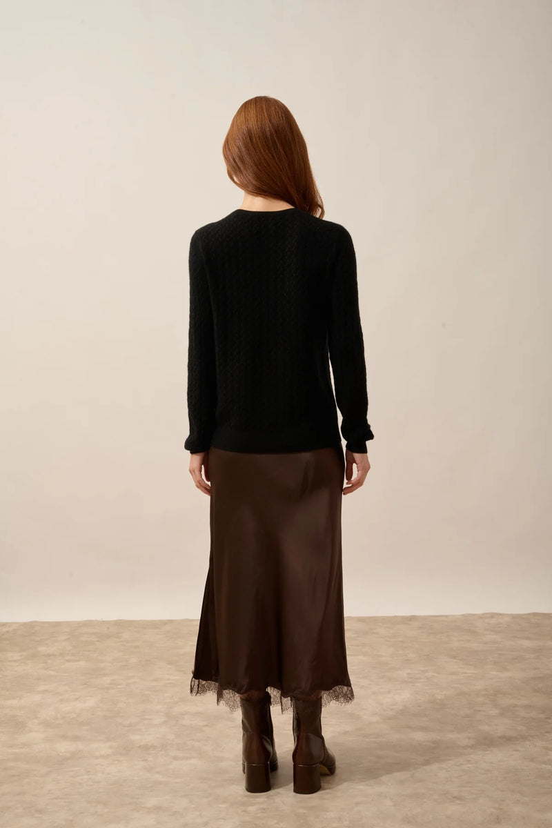 Cardigan Col Rond - Laura - Noir