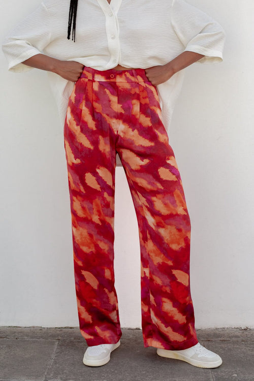 Pantalon Divin tie & dye rosé Pantalon By Louise 