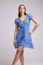 Robe Courte - Laurie - Bleu