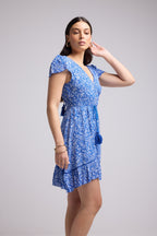 Robe Courte - Laurie - Bleu