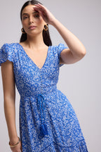 Robe Courte - Laurie - Bleu