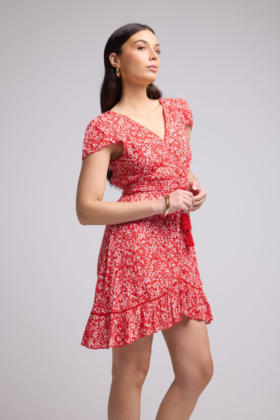 Vestido Corto - Laurie - Rojo