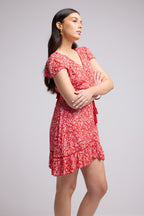 Vestido Corto - Laurie - Rojo