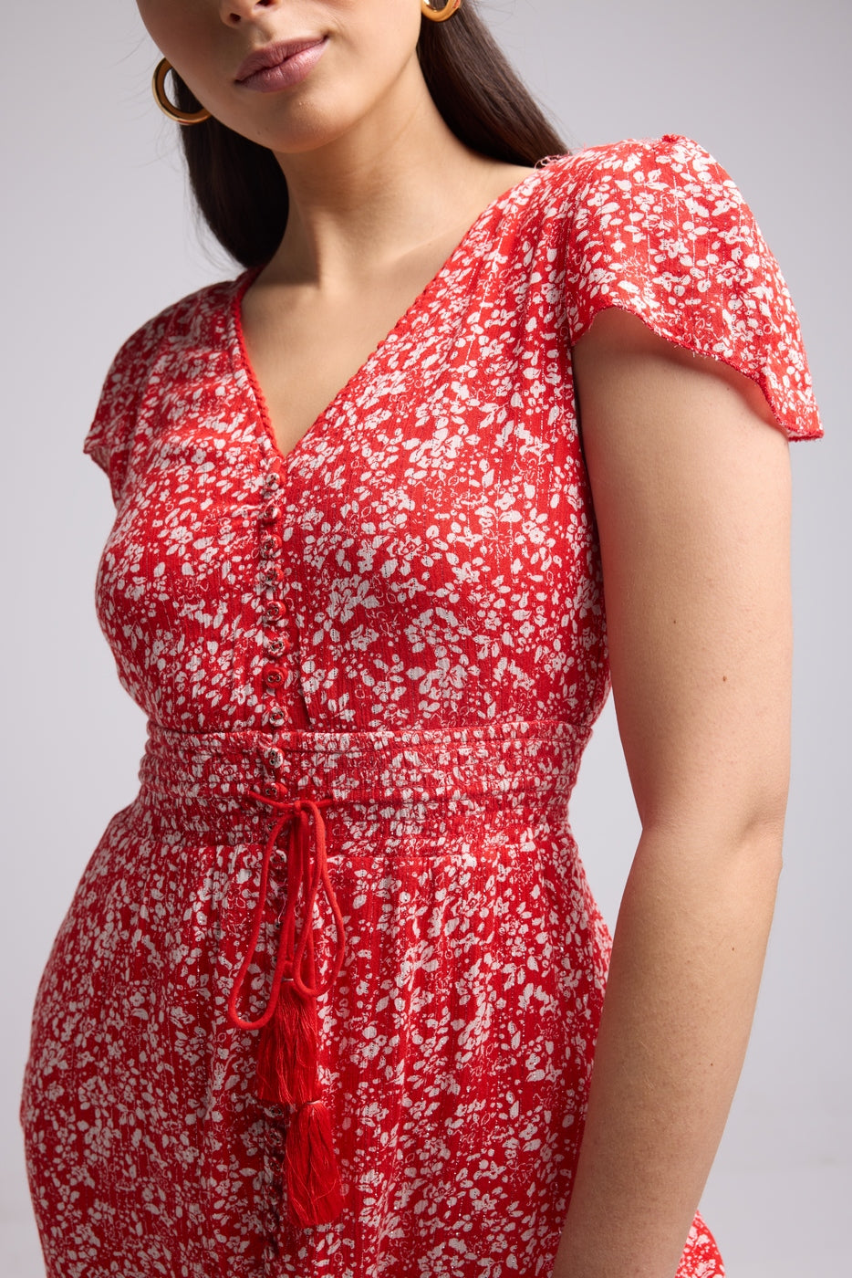 Vestido Corto - Laurie - Rojo