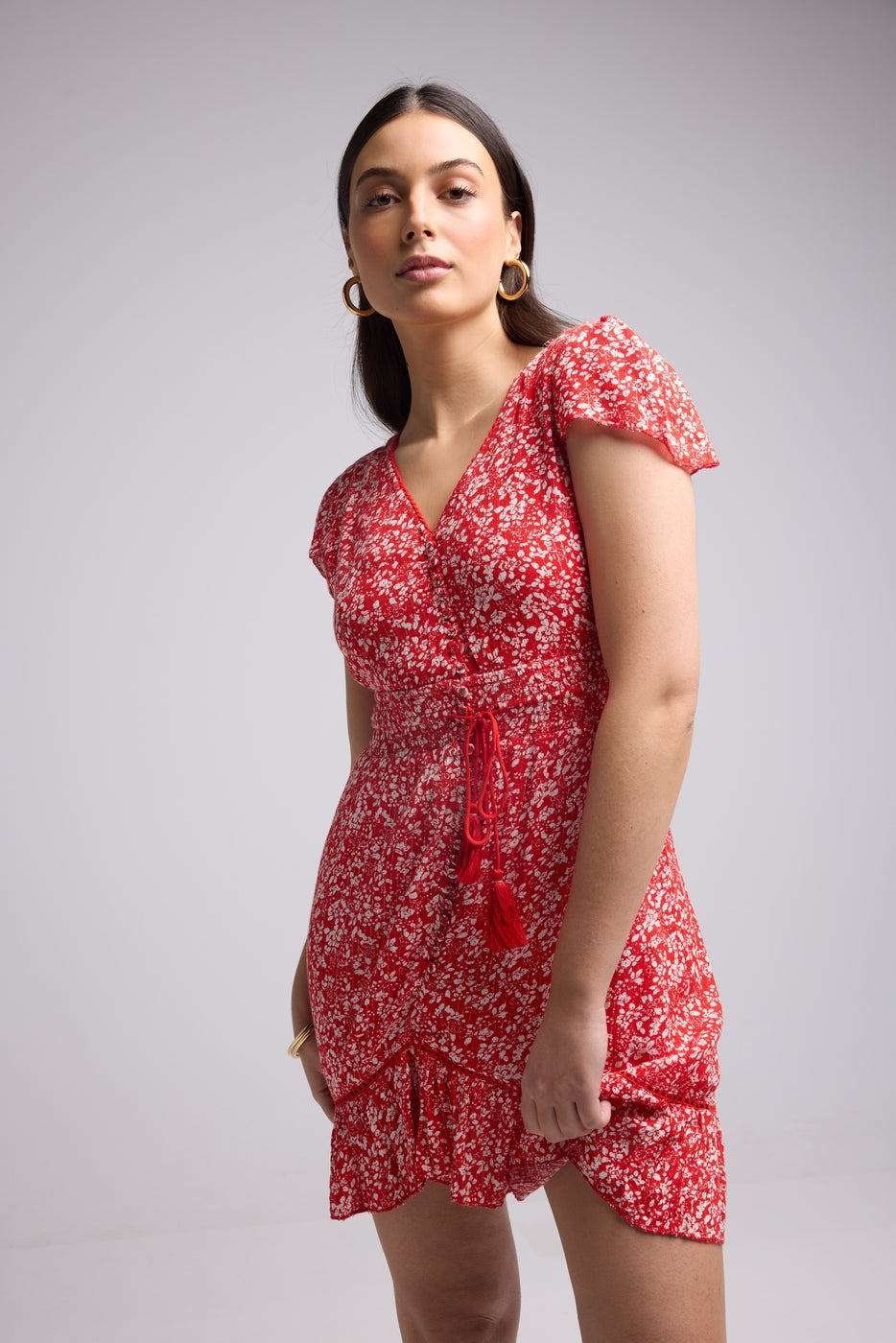 Vestido Corto - Laurie - Rojo