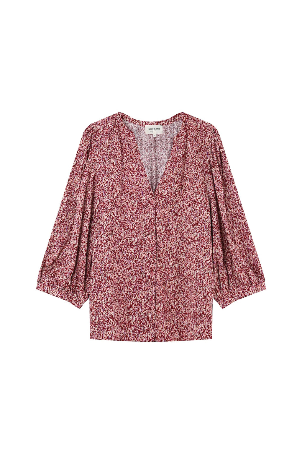 Lavender Blouse - Ecru