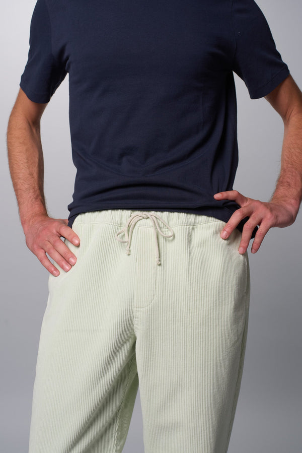 Pantalon Lazy Homme Vert Délavé