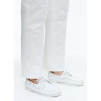 Mocasines Náuticos De Piel Napa - Blanco