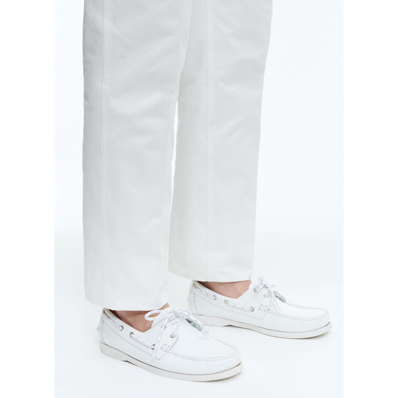 Mocasines Náuticos De Piel Napa - Blanco