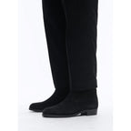 Fursac - Bottes Style Camarguaises En Croûte De Cuir - Noir