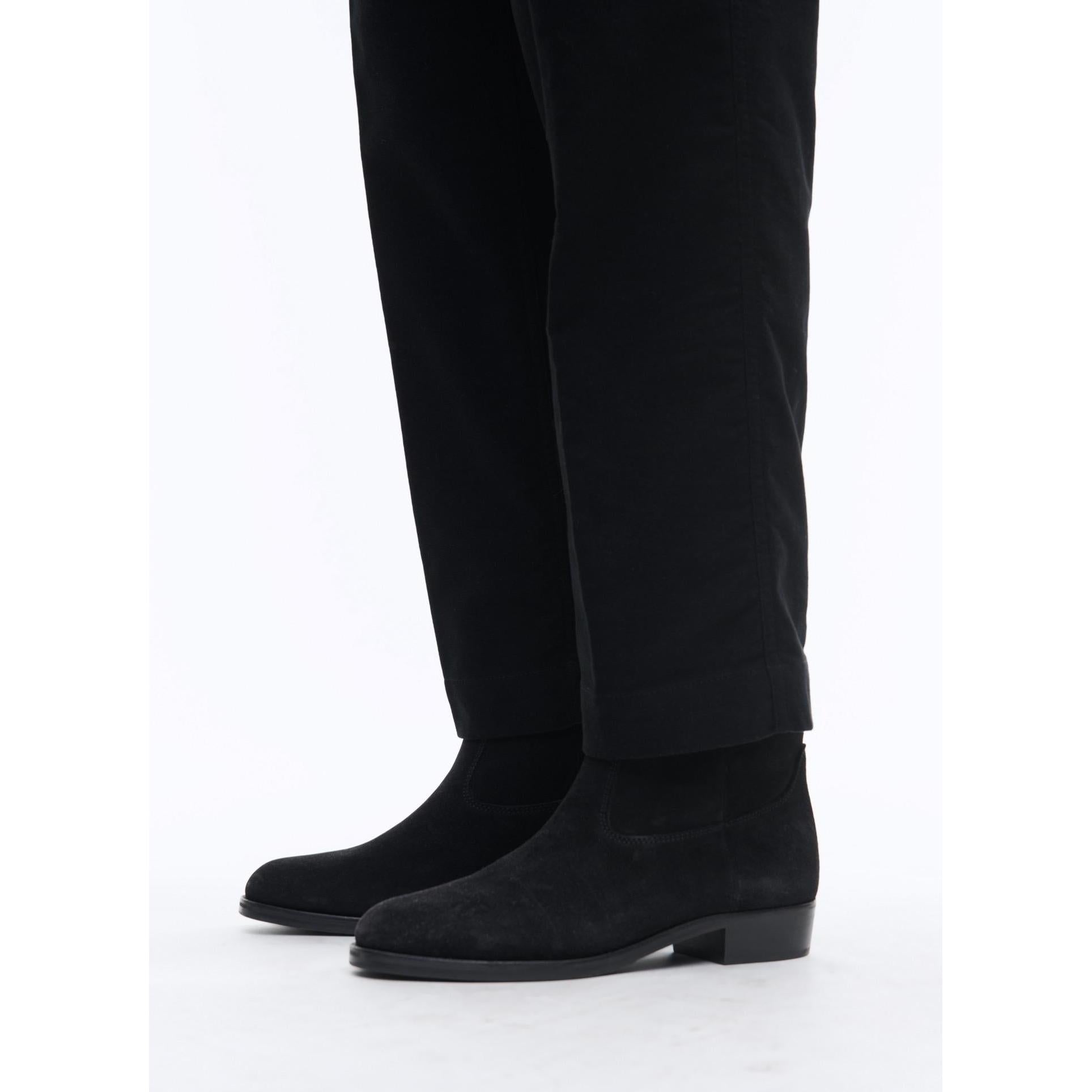 Fursac - Bottes Style Camarguaises En Croûte De Cuir - Noir