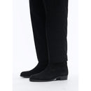 Bottes Style Camarguaises En Croûte De Cuir - Noir