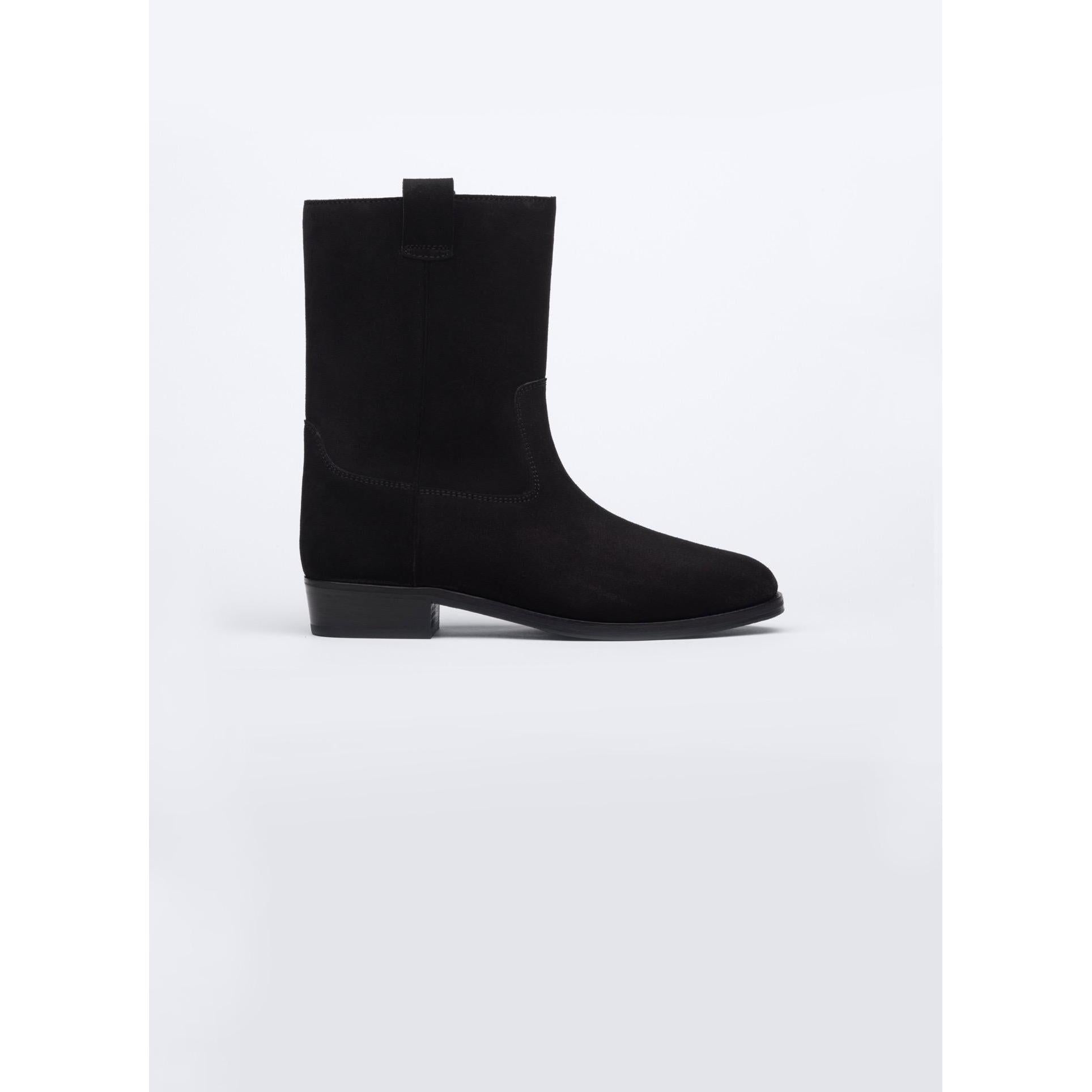 Fursac - Bottes Style Camarguaises En Croûte De Cuir - Noir
